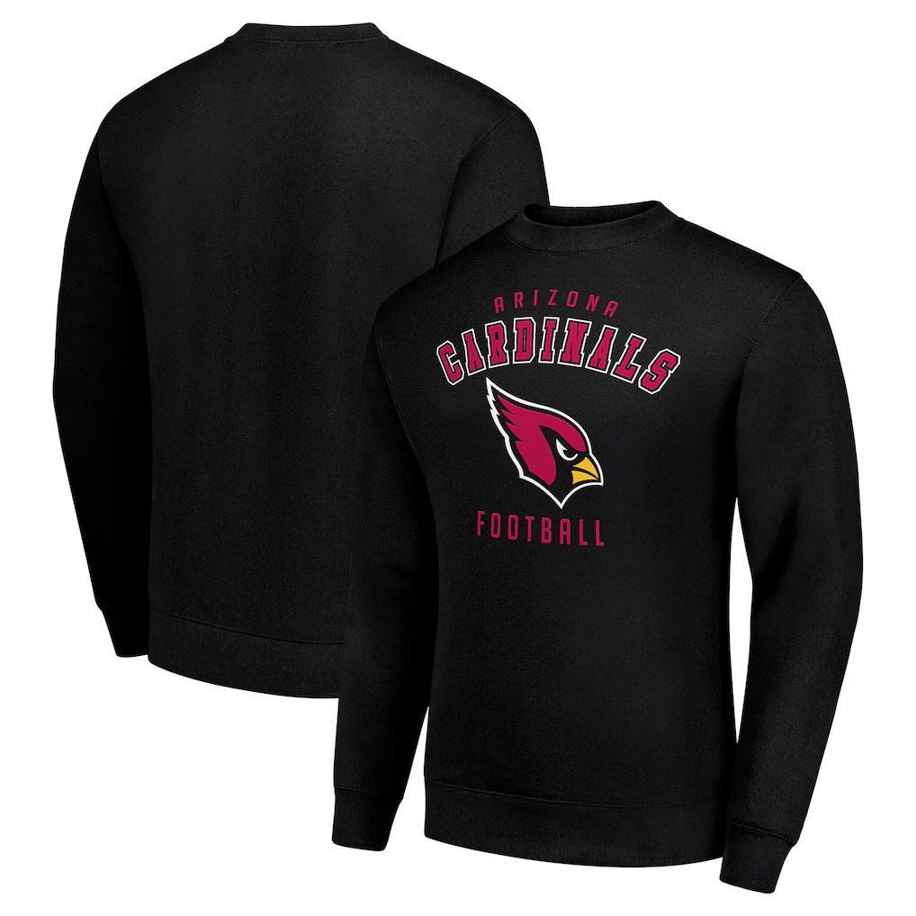 Men 2026 NFL Arizona Cardinals black round-neck sweatshirt style 01->cincinnati bengals->NFL Jersey
